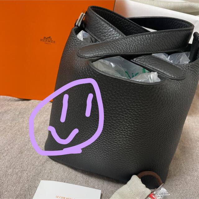 Hermes(エルメス)のHERMES ピコタン ロック PM ノワール　シルバー U刻印 レディースのバッグ(ハンドバッグ)の商品写真
