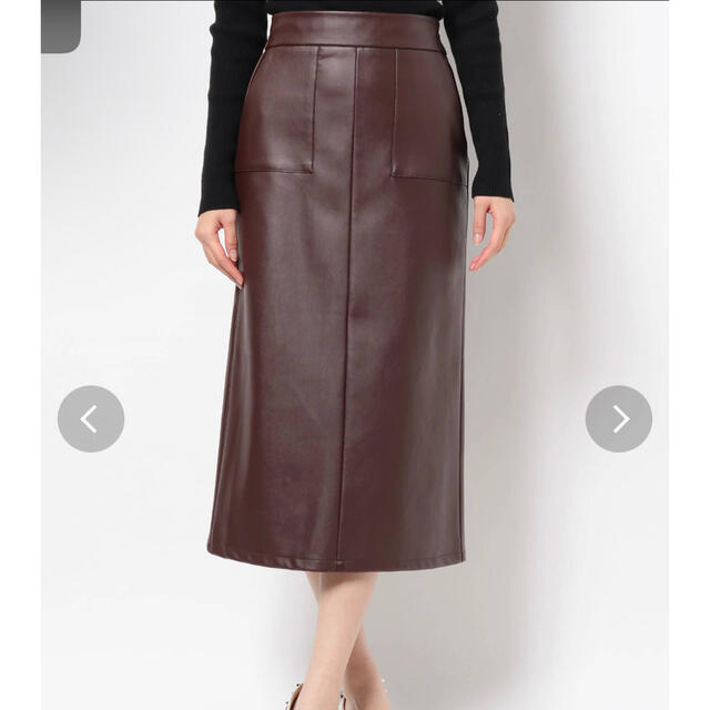 RESEXXY(リゼクシー)のフェイクレザータイトスカート レディースのスカート(ひざ丈スカート)の商品写真