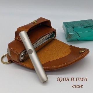 アイコス(IQOS)のIQOS ILUMAケース　iQOS イルマ　アイコスイルマ　ヌメ革　キャメル(タバコグッズ)