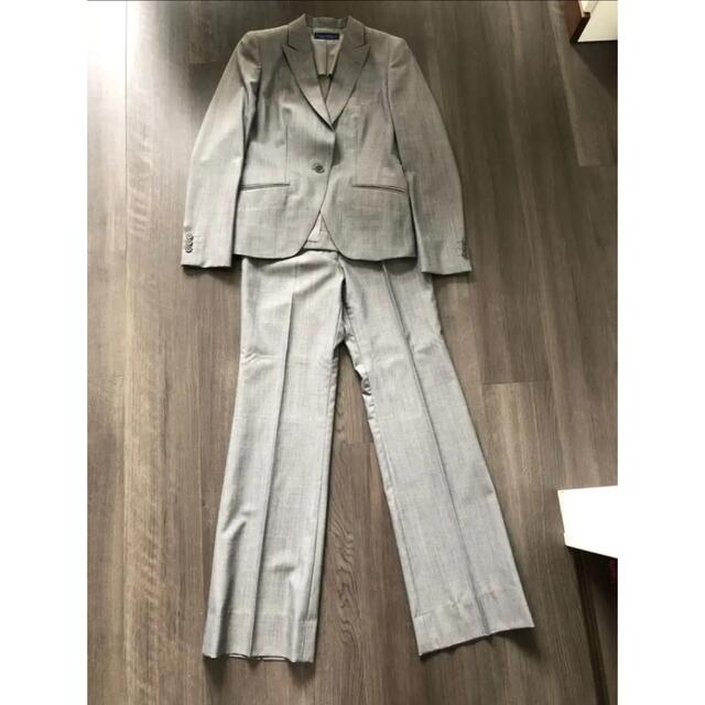 THE SUIT COMPANY(スーツカンパニー)のパンツスーツ　ベルトセット　グレー レディースのフォーマル/ドレス(スーツ)の商品写真