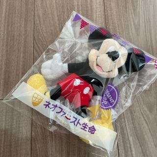 未開封【非売品】ディズニー【ミッキーマウス限定ぬいぐるみ】ネオファースト生命