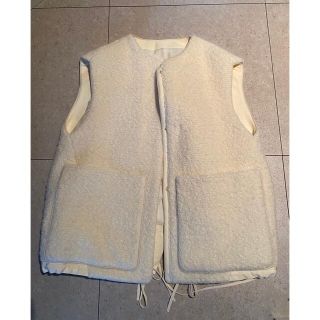 Drawer - Drawer PRE1 ウールアルパカナイロンボアジレ36サイズの通販