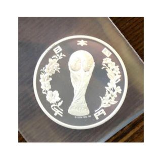 2002年FIFAワールドカップ記念千円ブルーフ硬貨(貨幣)