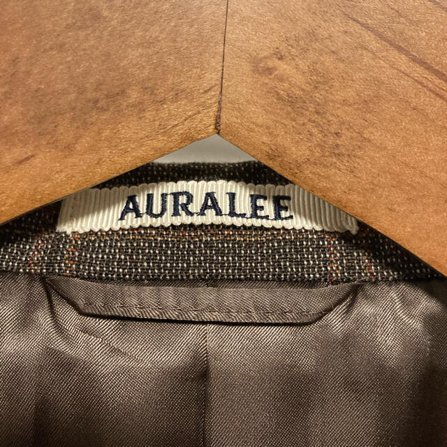 21aw AURALEE BLUEFACED WOOL CHECK ジャケット