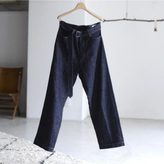 ブラームス(blurhms)のblurhms 12.9oz DENIM LONG BELTED PANTS(デニム/ジーンズ)