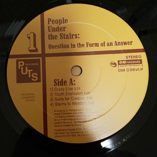 PEOPLE UNDER THE STAIRS - QUESTION IN～