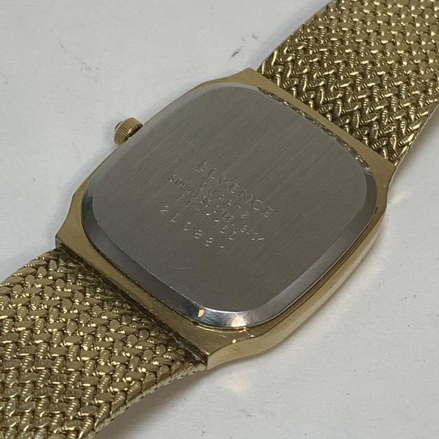 721 ELVENCE メンズ 腕時計 クオーツ式 電池交換済 ゴールド メンズの時計(腕時計(アナログ))の商品写真