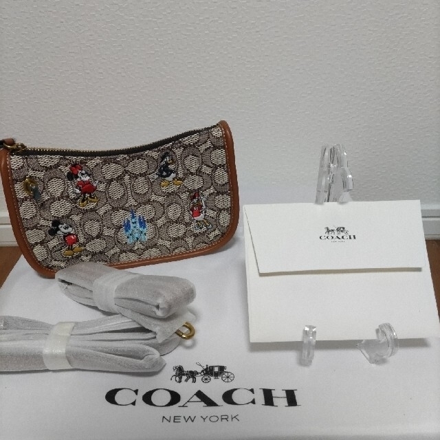 COACH コーチ スウィンガー バッグ ミッキー ＆フレンズ エンブロイダリー