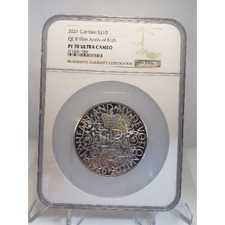 生誕95周年　2021年　イギリス　エリザベス　プルーフ　銀貨　5オンス　NGC(その他)