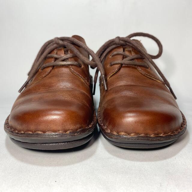H.P.S. 外反母趾　健康靴　ブラウンレザーシューズ　21.5cm レディースの靴/シューズ(ローファー/革靴)の商品写真