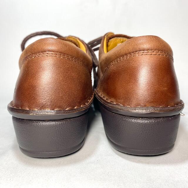 H.P.S. 外反母趾　健康靴　ブラウンレザーシューズ　21.5cm レディースの靴/シューズ(ローファー/革靴)の商品写真