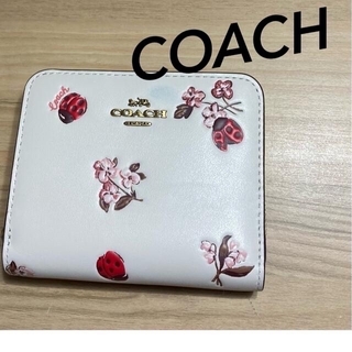 コーチ(COACH)のCOACH  新作コーチレイディバグフローラル二つ折り財布(財布)