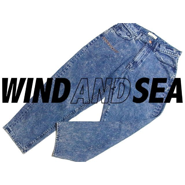 wind and sea BAND DENIM PANTS / BLUE  新品