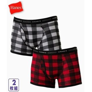 ヘインズ(Hanes)のLサイズ2枚組ブランド品Hanes(ヘインズ)抗菌防臭ボクサーブリーフ！前開き有(ボクサーパンツ)