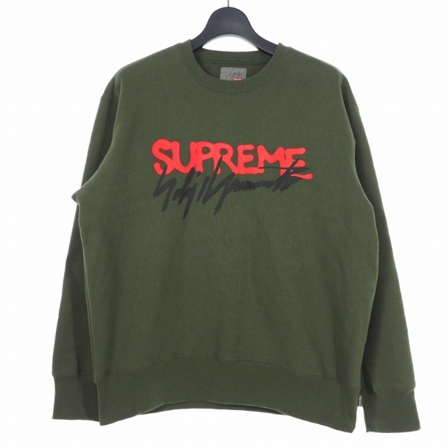 Supreme(シュプリーム)のシュプリーム × ヨウジヤマモト 20AW クルーネック スウェット S カーキ メンズのトップス(その他)の商品写真