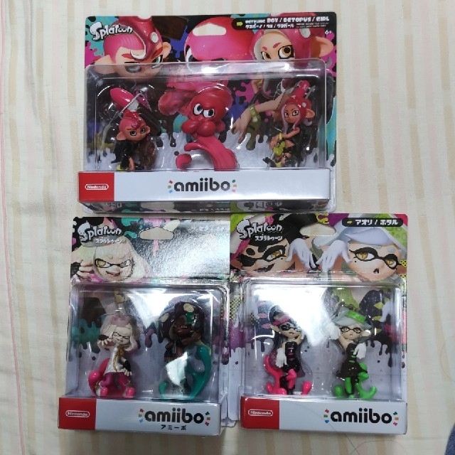 【新品】 amiibo スプラトゥーン トリプルセット アオリ ヒメ