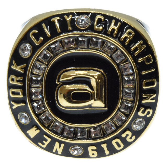 限定価格セール! CHAMPION アレキサンダーワン WANG ALEXANDER - Wang Alexander RING ゴールド/ブラック 指輪 チャンピオンリング 2019 4 リング(指輪)