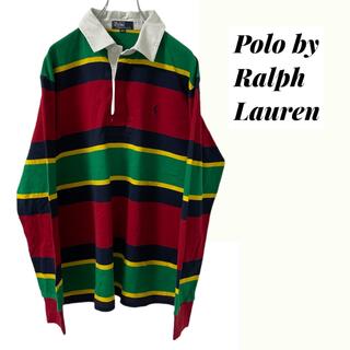 ポロラルフローレン(POLO RALPH LAUREN)の人気✨　ラルフローレン ポロシャツ ラガーシャツ　長袖  良配色(ポロシャツ)