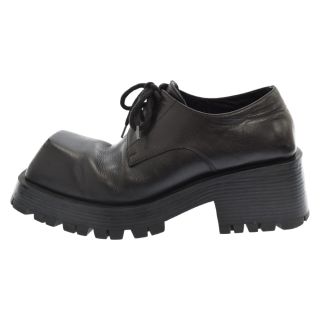 バレンシアガ(Balenciaga)のBALENCIAGA バレンシアガ Trooper Derbey Shoes 678410 トルーパー ダービー ブラック ローカット レザーシューズ(ドレス/ビジネス)