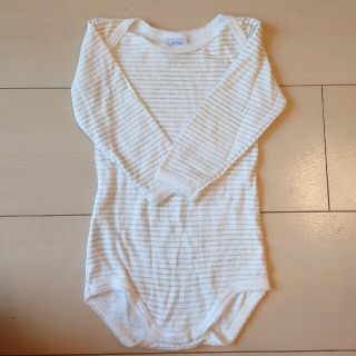 プチバトー(PETIT BATEAU)のプチバトー　ロンパース　12m74cm(ロンパース)