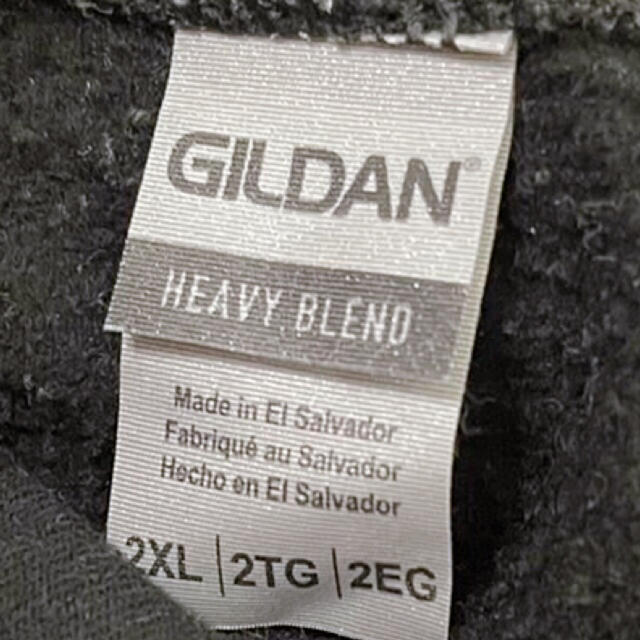 GILDAN(ギルタン)の90's ギルダン メンズ 消防車 デカロゴ プルオーバーパーカー XXL 古着 メンズのトップス(パーカー)の商品写真