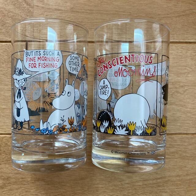 MOOMIN(ムーミン)のMOOMIN グラス　2個セット インテリア/住まい/日用品のキッチン/食器(グラス/カップ)の商品写真