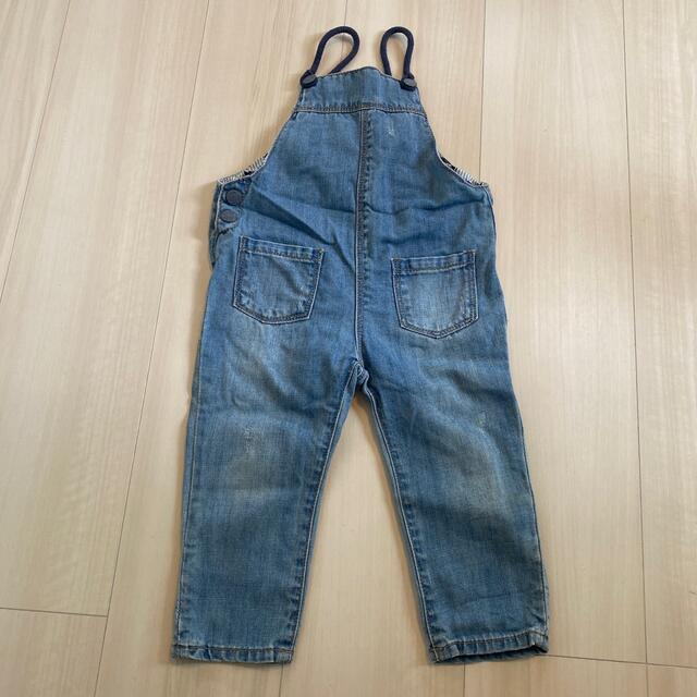 ZARA KIDS(ザラキッズ)のZARAKIDS デニムサロペット 86 キッズ/ベビー/マタニティのベビー服(~85cm)(ロンパース)の商品写真