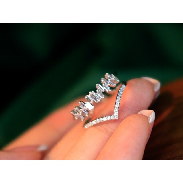 注目ブランド 天然ダイヤモンドリング0.4ct k18 リング(指輪) - lpdc