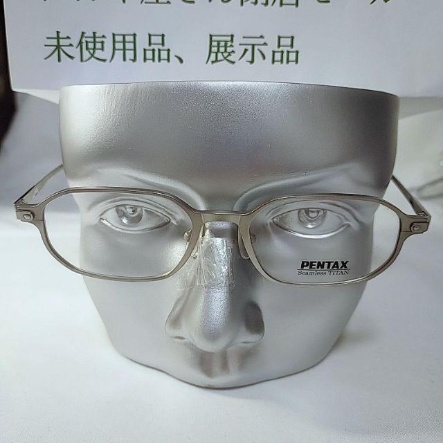 未使用品　展示品　PENTAX　メガネ　フレーム　度なし　52口18-145 1