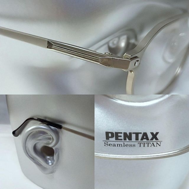 未使用品　展示品　PENTAX　メガネ　フレーム　度なし　52口18-145 3