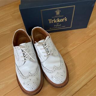 トリッカーズ(Trickers)のTricker's トリッカーズ ANNE BROGUE SHOE 白 ホワイト(ローファー/革靴)