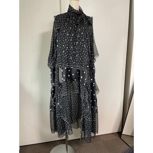 ロングワンピース/マキシワンピース⭐︎sacai⭐︎サカイ⭐︎ポルカドットワンピース