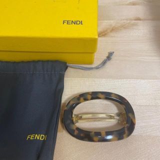 フェンディ(FENDI)の難あり　フェンディ  髪留め　バレッタとディオール のピアスセット(バレッタ/ヘアクリップ)