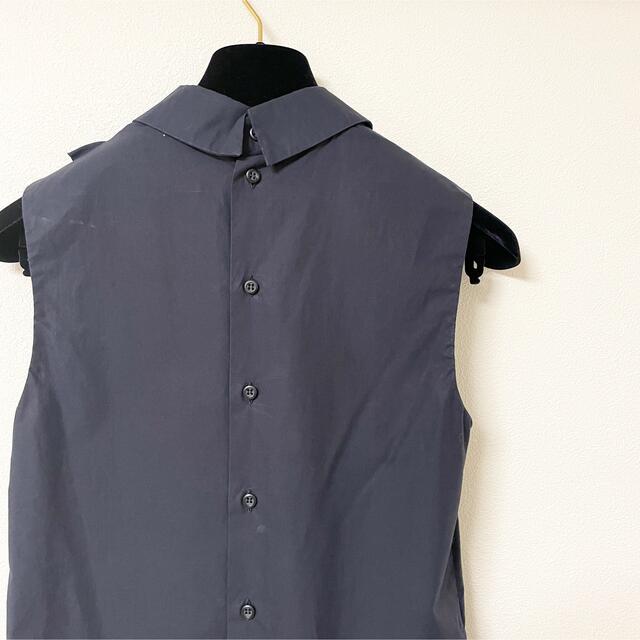 miumiu(ミュウミュウ)の定価8万 miumiu ノースリーブ シャツ レース prada 美品 ブラウス レディースのトップス(シャツ/ブラウス(半袖/袖なし))の商品写真