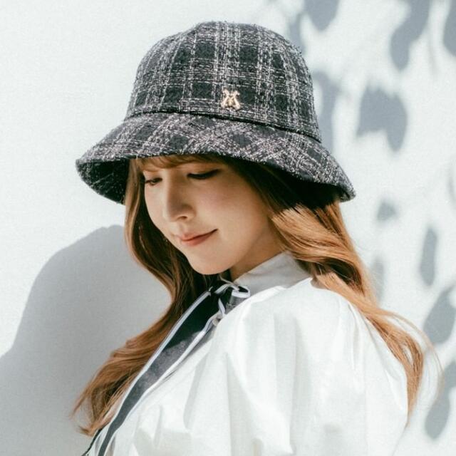 snidel【極美品】カシラ 三上悠亜コラボツイードバケットハット - ハット snidel【極美品】カシラ 三上悠亜コラボツイードバケットハット - ハット