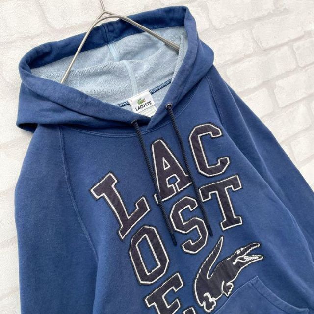 LACOSTE - 【希少デザイン】ラコステ デカロゴ刺繍 プルオーバー