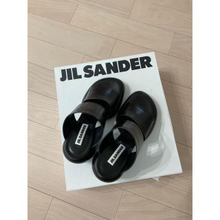 ジルサンダー(Jil Sander)の⭐︎JIL SANDER⭐︎ジルサンダー⭐︎レザーブロックヒールサンダル(サンダル)