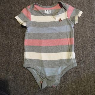 ベビーギャップ(babyGAP)の最終値下げ！ベビーギャップ トリコロールロンパース 70cm(ロンパース)