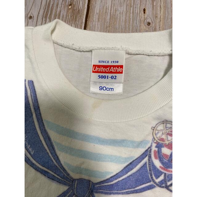 【Splash Okinawa】セーラー柄 Tシャツ 白 90cm キッズ/ベビー/マタニティのキッズ服女の子用(90cm~)(Tシャツ/カットソー)の商品写真
