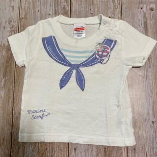 【Splash Okinawa】セーラー柄 Tシャツ 白 90cm(Tシャツ/カットソー)