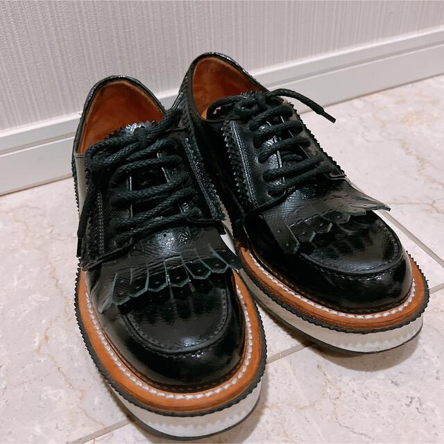商い GIVENCHY ジバンシー 革靴 厚底 エナメル 25.5cm ドレスシューズ