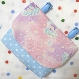 ⭐オーダー受付中⭐　移動ポケット　クリップ別　ハンドメイド　女の子　ゆめかわ(外出用品)