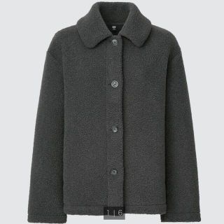 ユニクロ(UNIQLO)のボアフリースステンカラーショートコート(その他)