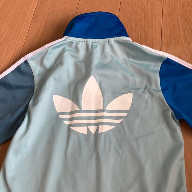 adidas(アディダス)のadidasアディダスジャージ上下セットキッズジュニア青 キッズ/ベビー/マタニティのキッズ服男の子用(90cm~)(その他)の商品写真