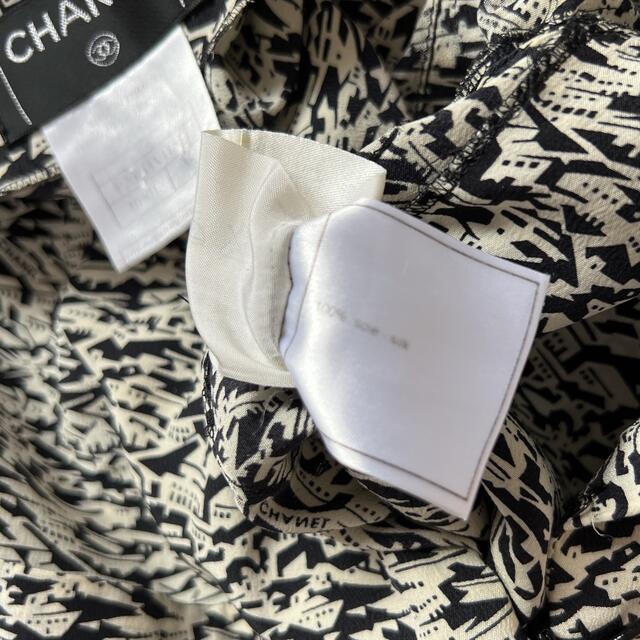 美品 CHANEL シャネル ロンパース オールインワン タウン モノクロ 最