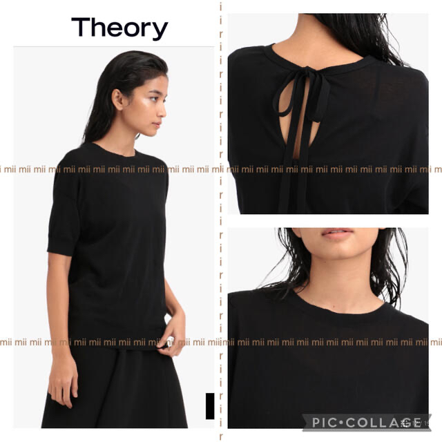 【美品】セオリー Theory ニット セーター トップス バックリボン 春秋冬