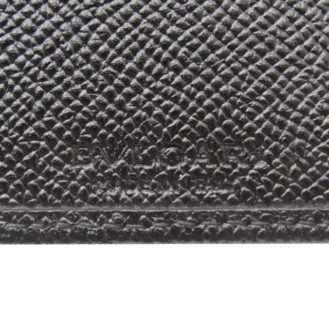 ブルガリ 長財布 フラグメント カーフレザー BVLGARI 財布 メンズ 黒 ブラック
