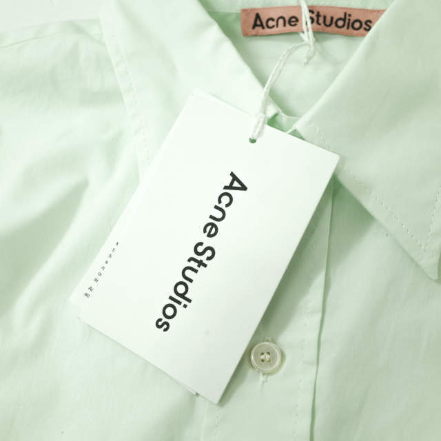 Acne Studios(アクネストゥディオズ)のAcne Studios アクネストゥディオズ 22AW ロングスリーブシャツ FN-MN-SHIR000594 46 ペールグリーン 長袖 オーバーサイズ トップス【新古品】【中古】【Acne Studios】 メンズのトップス(シャツ)の商品写真