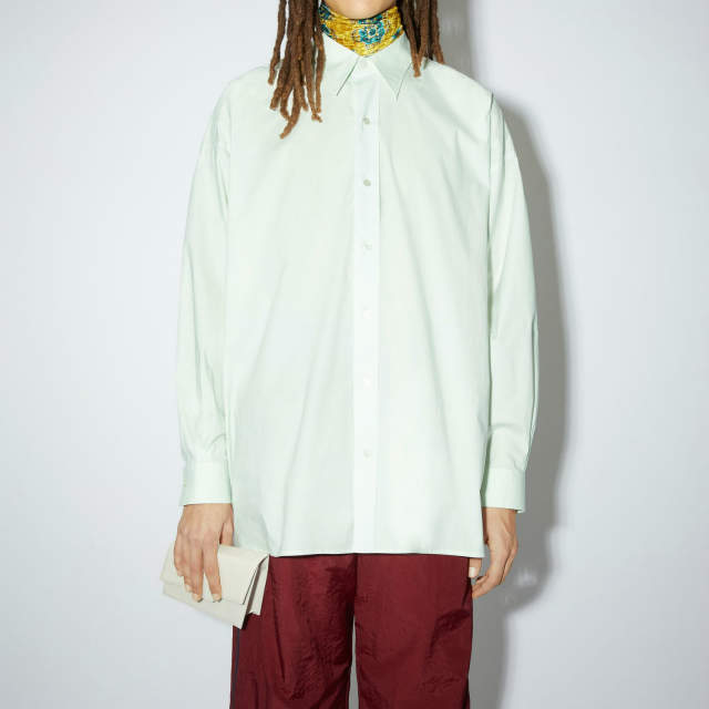 Acne Studios アクネストゥディオズ 22AW ロングスリーブシャツ FN-MN-SHIR000594 46 ペールグリーン 長袖 オーバーサイズ トップス【新古品】【Acne Studios】 9