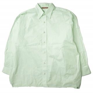 アクネストゥディオズ(Acne Studios)のAcne Studios アクネストゥディオズ 22AW ロングスリーブシャツ FN-MN-SHIR000594 46 ペールグリーン 長袖 オーバーサイズ トップス【新古品】【中古】【Acne Studios】(シャツ)